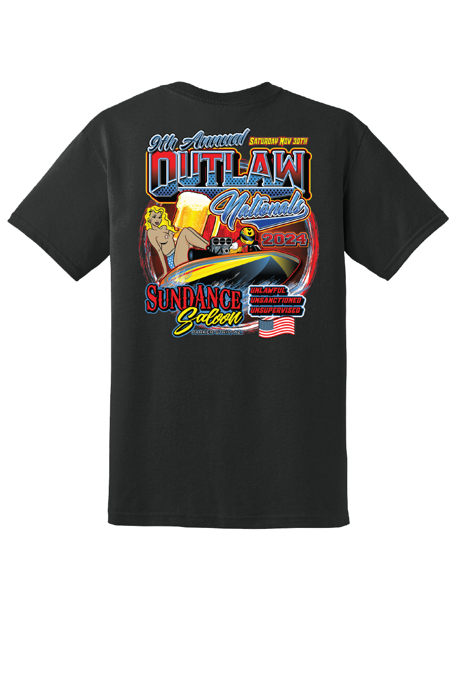 Short Sleeve Mens T-Shirt - OutLaw Nationals 2024